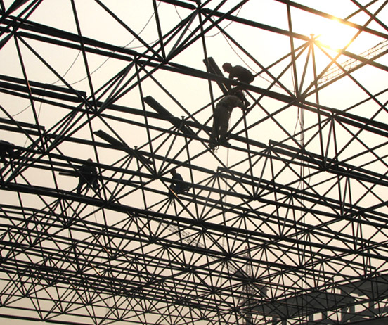 舟山厂房网架安装