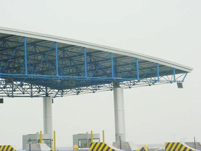 舟山收费站网架工程